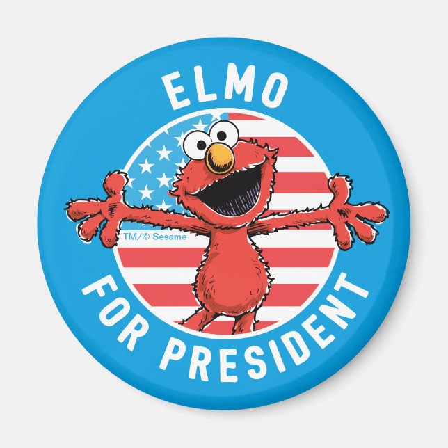 Íman Elmo Presidente - Bandeira (Frente)