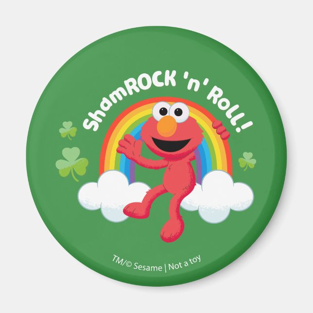 Íman Elmo | Shamrock 'n' Roll Rainbow (Frente)