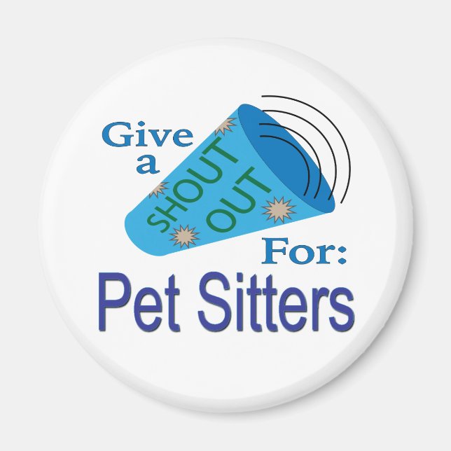 Íman Elogios para Pet Sitters (Frente)