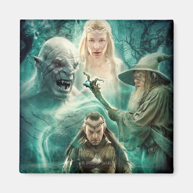 Íman ELROND™, Azog, Galadriel e Gráfico Gandalf (Frente)