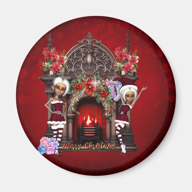 Íman Elves está ansioso para o Natal (Frente)