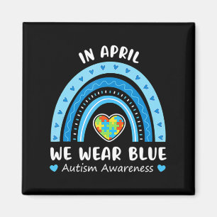 Íman Em abril, Vestimos o Blue Rainbow Autismo Sensibil
