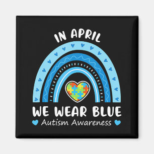 Íman Em abril, Vestimos o Blue Rainbow Autismo Sensibil