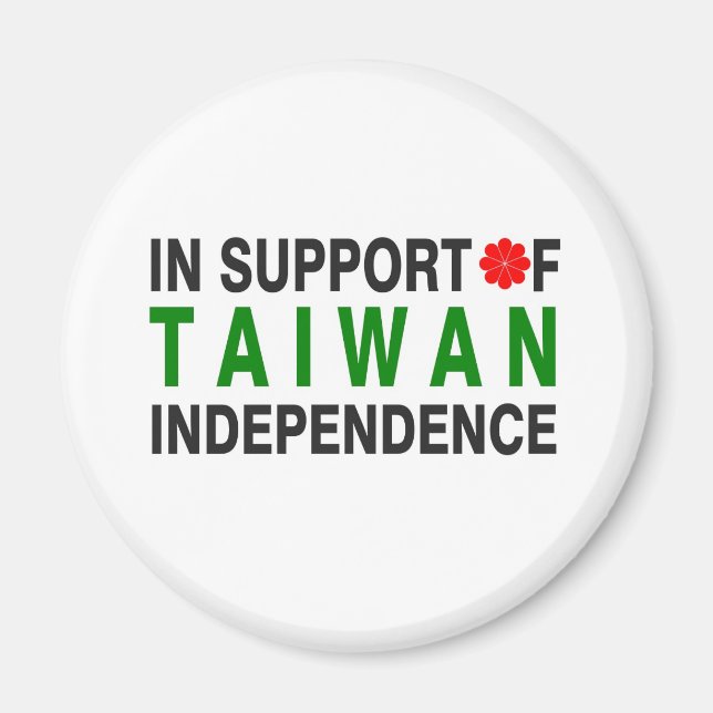 Íman Em apoio à independência de Taiwan (Frente)