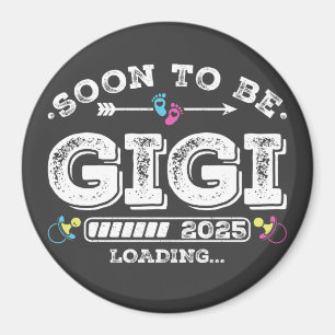 Íman Em Breve Gigi 2025 Círculo de Carregamento