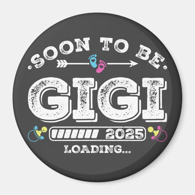 Íman Em Breve Gigi 2025 Círculo de Carregamento (Frente)