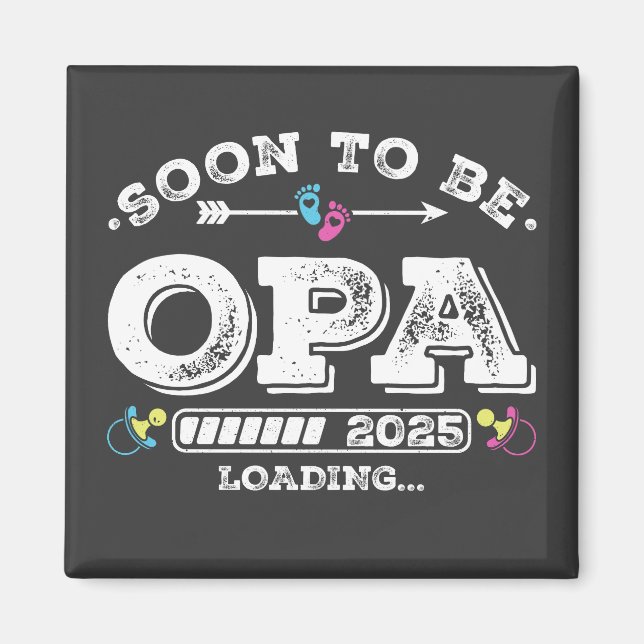 Íman Em Breve Opa 2025 Carregando Quadrado (Frente)