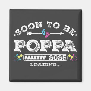 Íman Em Breve Papai 2025 Carregando Quadrado