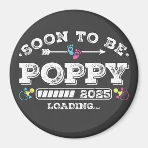 Íman Em Breve Poppy 2025 Círculo de Carregamento