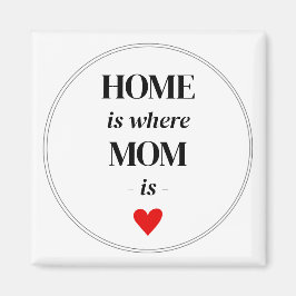 Íman Em casa é onde a mãe está o Mágil e Simples Presen