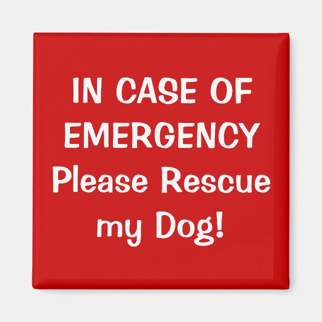 Íman Em caso de emergência (Frente)