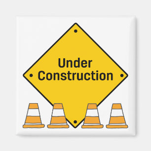 Íman Em Construção com Cones