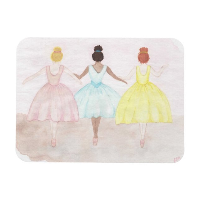 Íman Em Dançarinos de Balé Ponto (Horizontal)