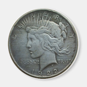 Íman Em DEUS confiamos - Moedas de 1922