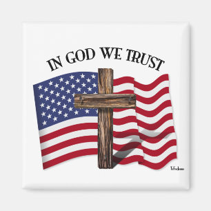 Íman Em Deus, confiamos na cruz enrugada e na bandeira