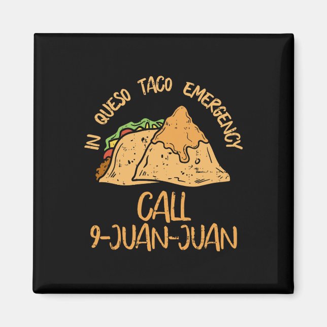 Íman Em Emergência de Queso Cinco De Mayo Chamada de Ta (Frente)