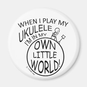 Íman Em meu próprio Ukulele pequeno do mundo