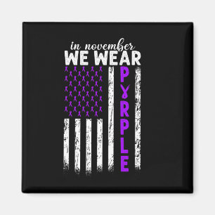 Íman Em novembro, Vestimos Câncer de pâncreas Roxo Usa