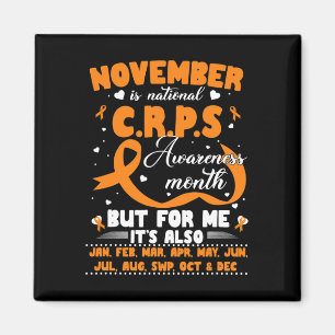 Íman Em novembro, Vestimos o Orange Ribbon CRPS Sensibi