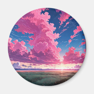 Íman em nuvem rosa