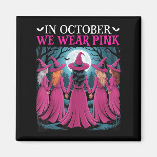 Íman Em Outubro Nós Usamos Nk Bruxa Halloween Câncer de