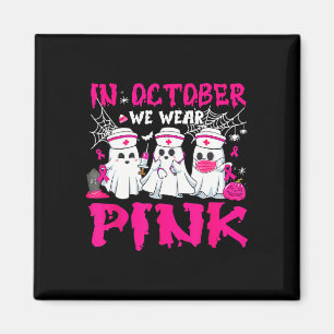 Íman Em outubro Vestimos Enfermeira Rosa Ghost Hallowee