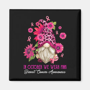 Íman Em outubro Vestimos Gnomo Rosa Cancer Mama Awaren