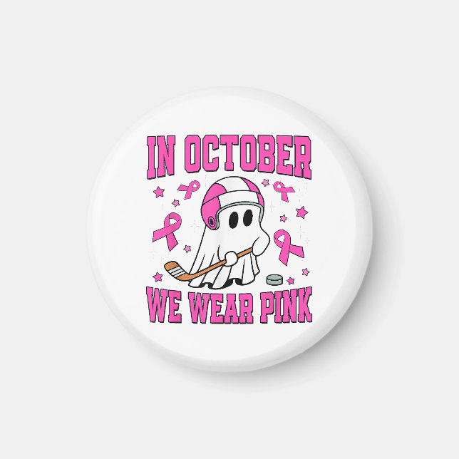 Íman Em outubro, Vestimos Hockey com Brincadeira Rosa (Frente)