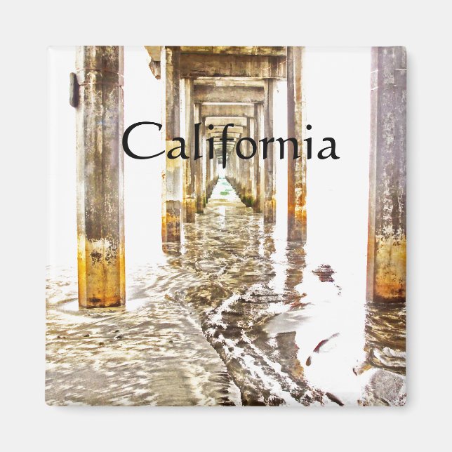 Íman Em Scripps Pier, Califórnia (Frente)