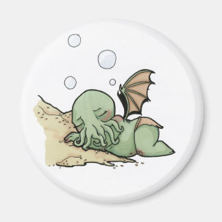 Íman Em sua casa no morto R'lyeh Cthulhu espera sonhand