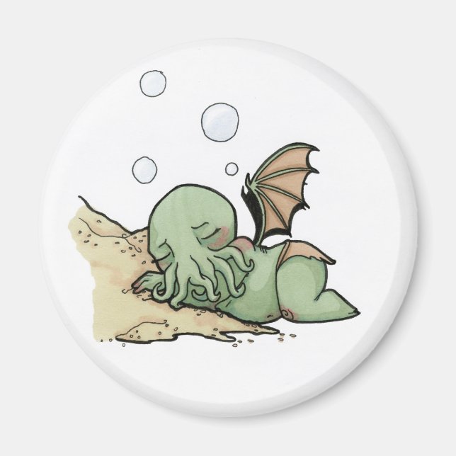 Íman Em sua casa no morto R'lyeh Cthulhu espera sonhand (Frente)