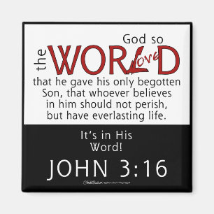 Íman Em Sua Escritura Word-John 3:16