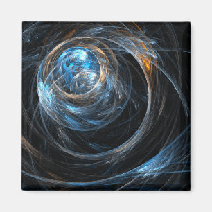 Íman Em todo o mundo ímã quadrado da arte abstracta