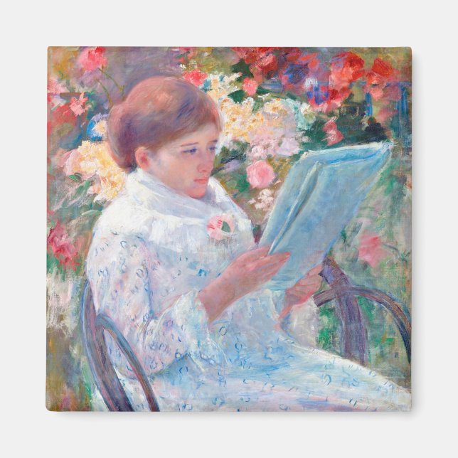 Íman Em um balcão, Mary Cassatt (Frente)