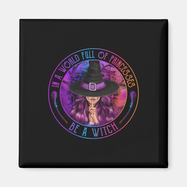 Íman Em Um Cheio Mundial De Princesas Seja Um Bruxo Hal (Frente)