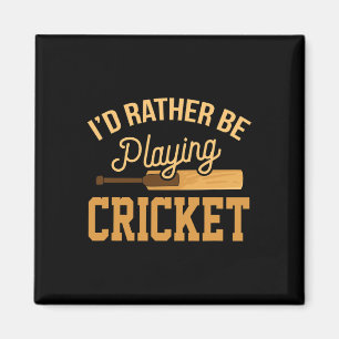 Íman Em vez de jogar críquete, camisola engraçada do to