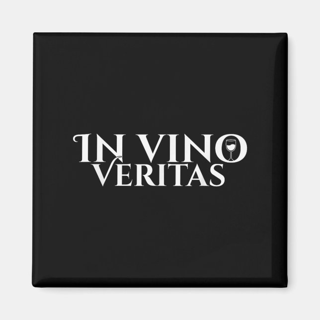 Íman Em Vino Veritas _ Latim _ Roma Antiga _ Amor Vinho (Frente)