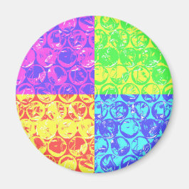 Íman Embalagem com bolhas de pop arco-íris