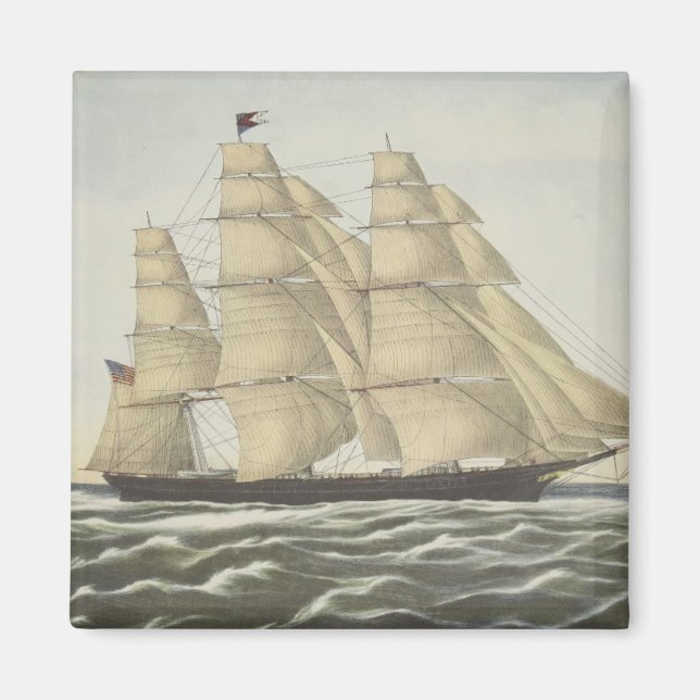 Íman Embarcação Clipper, Nuvem Voadora (Frente)