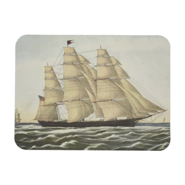 Íman Embarcação Clipper, Nuvem Voadora (Horizontal)