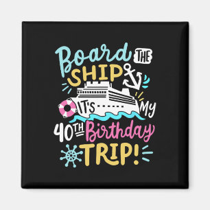 Íman Embarque No Navio É Minha Viagem De Aniversário De
