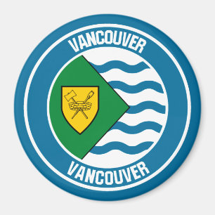 Íman Emblem de Vancouver Round