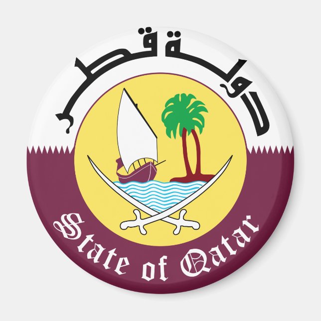 Íman Emblem_do_Qatar (Frente)
