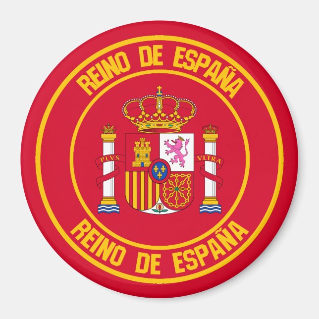 Íman Emblem espanha redonda (Frente)
