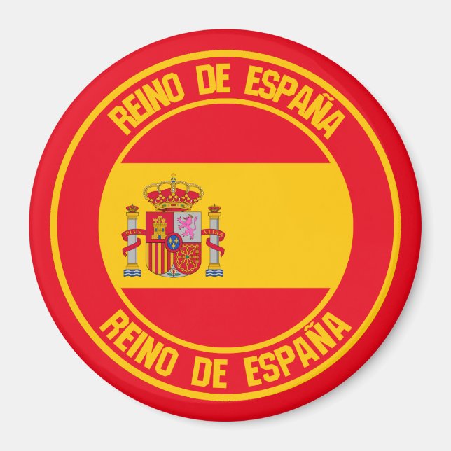 Íman Emblem espanha redonda (Frente)
