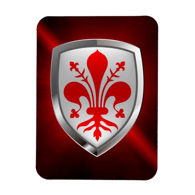Íman Emblem Metálico Firenze (Vertical)