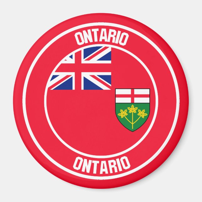 Íman Emblem Ontario Round (Frente)