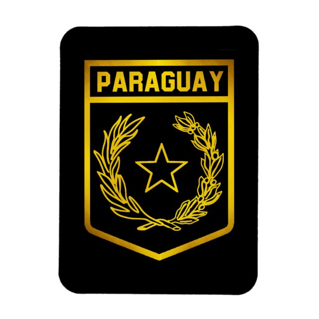 Íman Emblem Paraguai (Vertical)