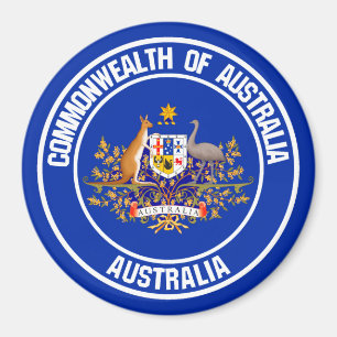 Íman Emblem Redonda Austrália
