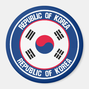 Íman Emblem redonda da Coreia do Sul
